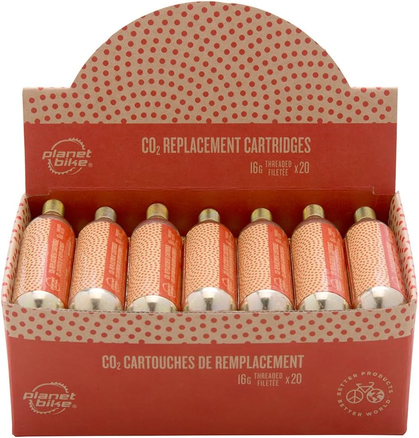 Planet Bike 16g Threaded CO2 Replacement cartridges