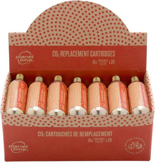 Planet Bike 16g Threaded CO2 Replacement cartridges