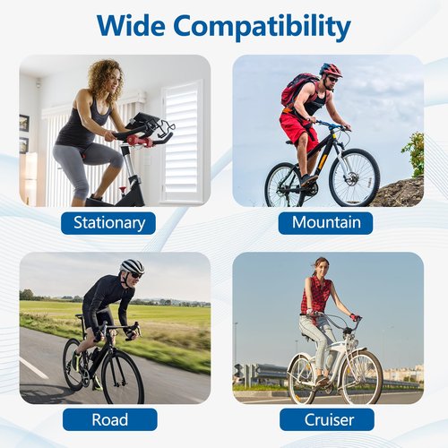 Zacro Oversized Bike Saddle Seat Cushion for Men & Women - Extra Comfort Wide Gel Padded Bike Seat Cover, Fit with Road Montain Peloton Stationary Bicycle, Indoor & Outdoor