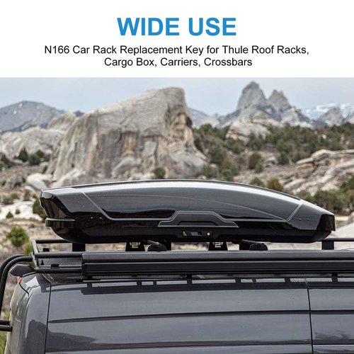 N166 Errebi Key Replacement for Thule Ski,Cargo Box,Roof,Crossbars and Carrier Racks,Thule Car Rack Replacement Key - Codes N166 [2 pcs]