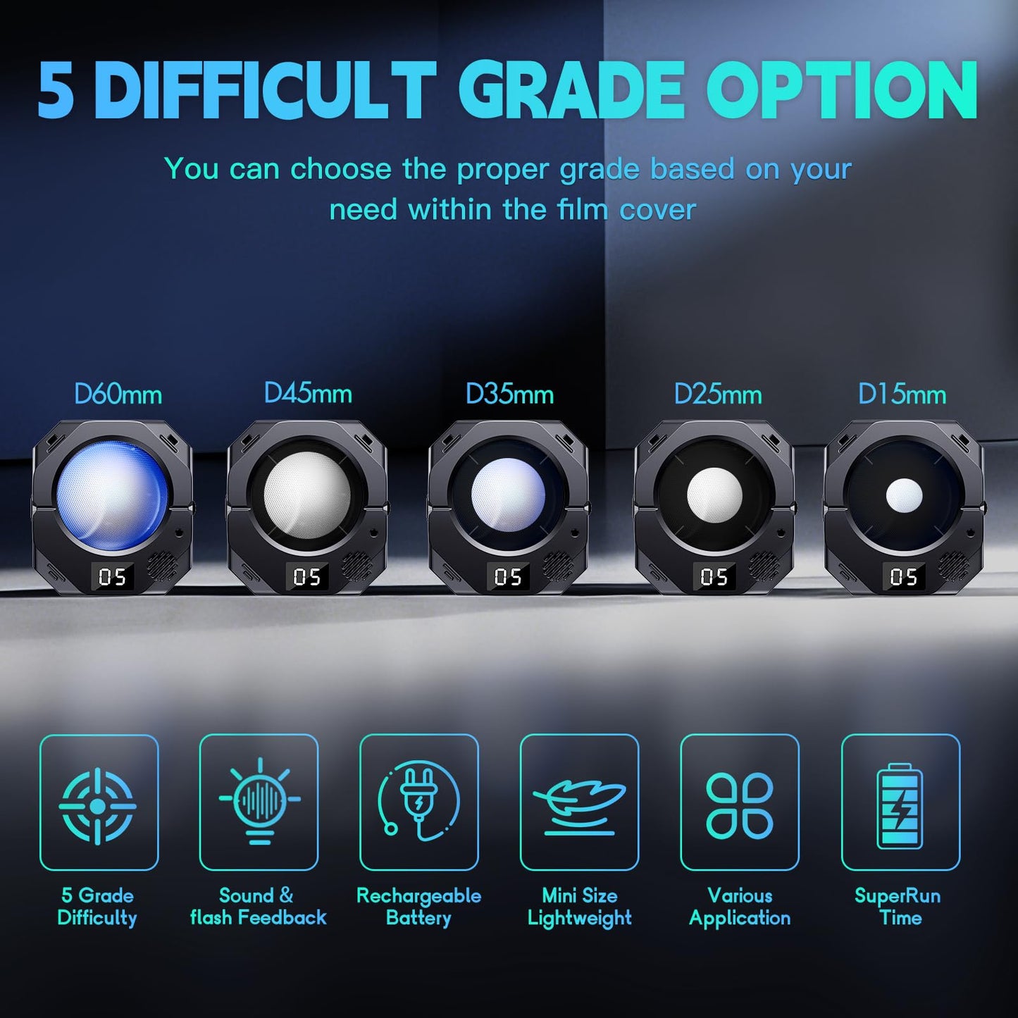 Alizwayle Dry Fire Training System,Portable Fast Charge Electronic Target Compatible with Most of Training Cartridges 9mm for Practive (Upgraded)