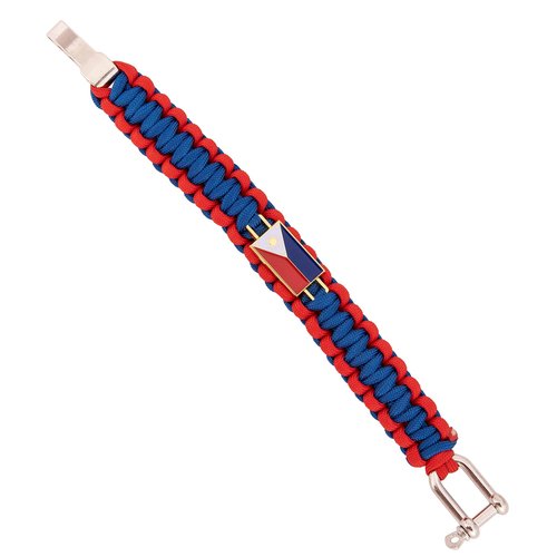 Desert Cactus Philippines Flag Paracord Bracelet - Adjustable Size (Paracord)