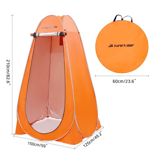 Pop Up Privacy Shower Tent Portable Tent Changing Room Camping Toilet Dressing Roomwith Window for Camping Beach Hiking Fishing with Carry Bag