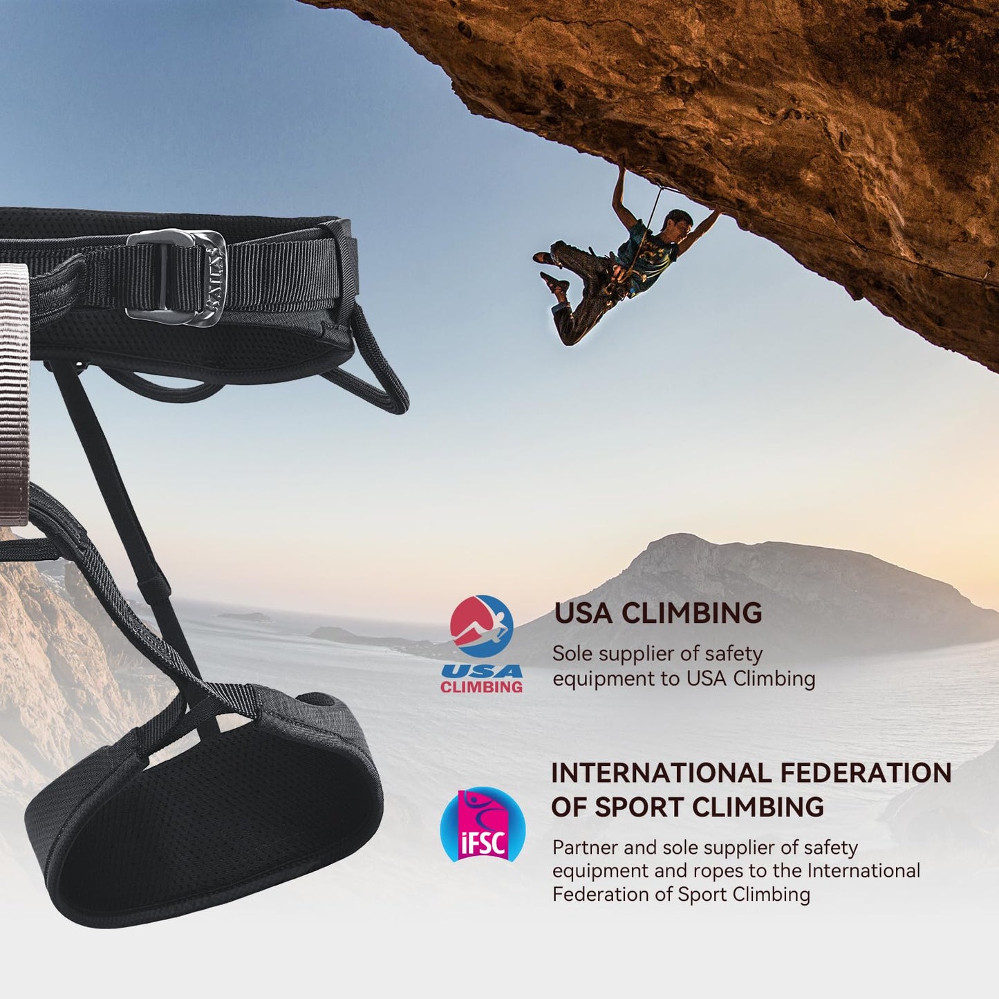 KAILAS Airo Rock Climbing Harness Roofing Harnesses Men Safety Harness for Construction Tree Climbing Mountaineering Harness