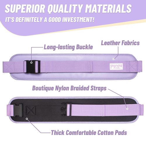 Hip Thrust Belt, Pixel Panda Hip Thrust Band, Portable Hip Thrust, Easy to Use with Dumbbells Kettlebells Plates, Hip Thruster for The Gym Home Workout (Purple)