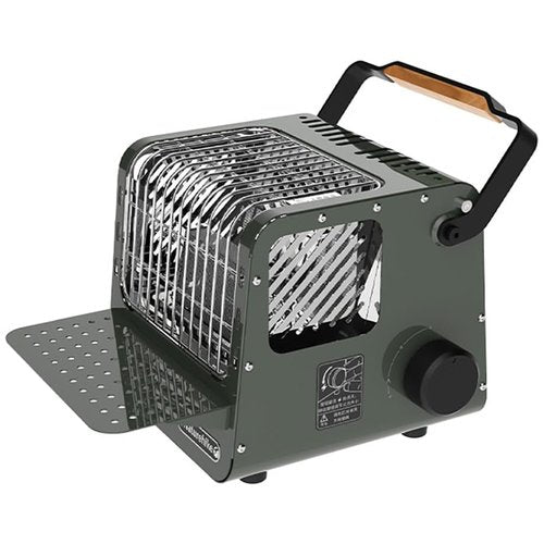 Naturehike 3 in 1 Portable Heater & Stove, 50oz Outdoor Camping Gas Stove, Camping Heaters For Tents, Heater Warming Stove, Adjustable Temperature, Over-Voltage Protection (green)