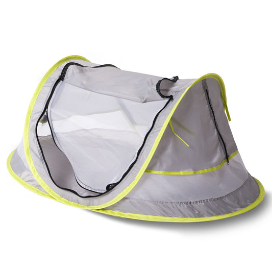 Baby Beach Pop Up Tent - UPF 50+ Sun Shade with Mosquito Net, Sun Shelter for Girls Boys, Beach Umbrella for Infant (Green)