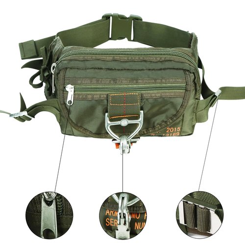 US Air Force Parachute Buckles Deployment Bag Tactical Military Waist Fanny Pack