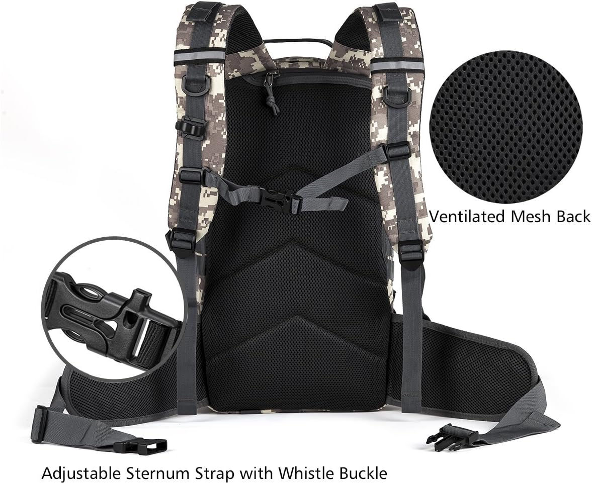 Gelindo 35L Tactical Hunting Backpacks - Military Molle Backpack Survival Bag - Small Tactical Backpack with Molle System for Men, Camouflage