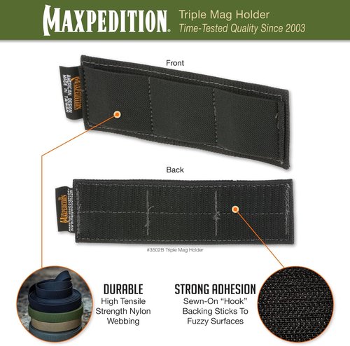MAXPEDITION Modular 3-Clip Holster (Black)