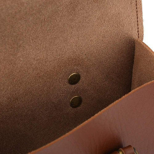 Socobeta Leather Bag Handlebar 25x15x8 B Retro Artificial Leather Front Frame Bag Pouch Cycling Accessory