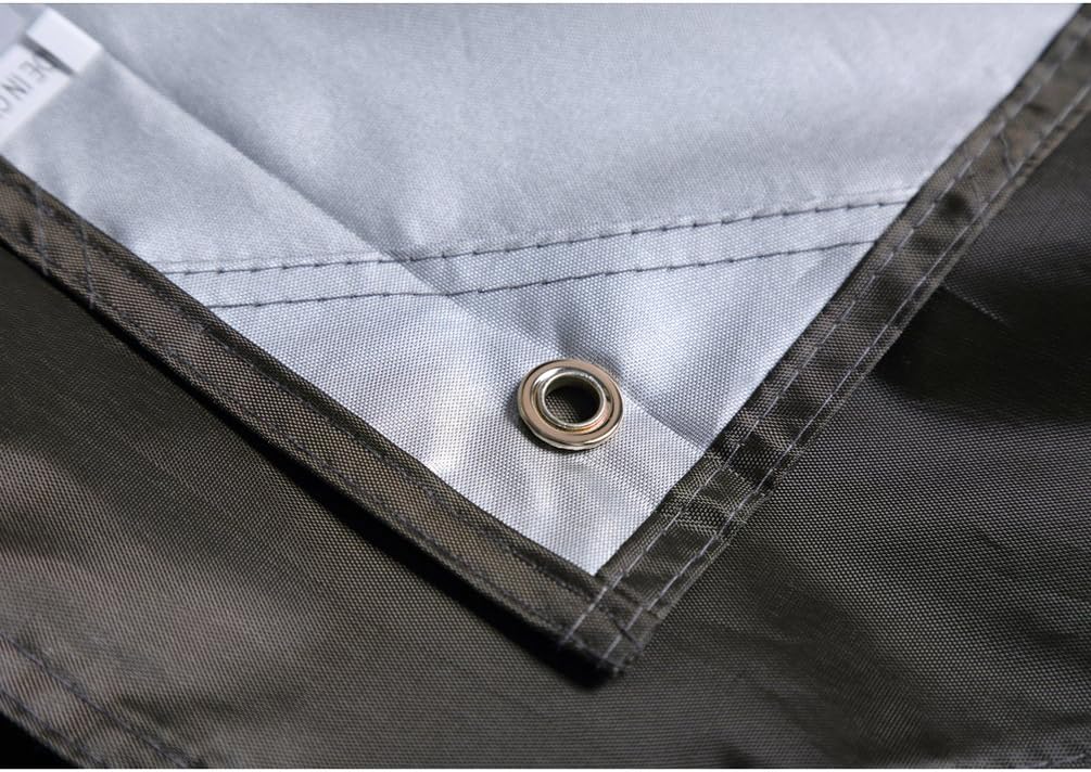 9.8'x9.8' Waterproof Tent Footprint Camping Tarp with 6 Pcs Ultralight Tent Stakes