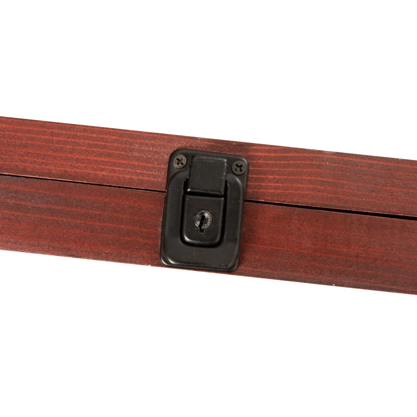 HBCY Creations Mahogany Jersey Frame Display Case - 24x36 Premium Shadow Box with Anti-Theft Lock, Acrylic Window, Solid Wood Frame, Fits, Includes Hanger and Hanging Hardware