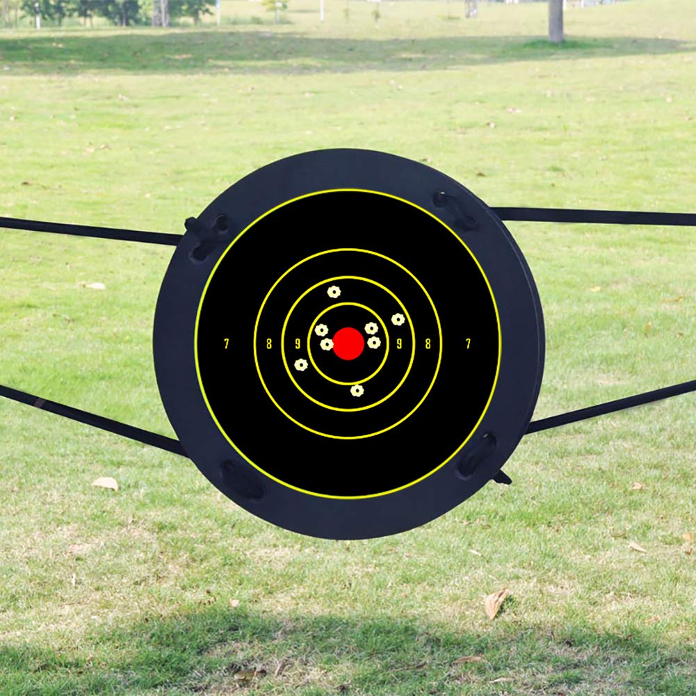 Aonxi 60 Pack Self Adhesive Shooting Targets, Reactive Sticker Target with Visual Feedback, Cover-up Patches Shooting Target for Gun, Pistol, Rifle, Bb Gun, Airsoft, Pellet Gun, Air Rifle