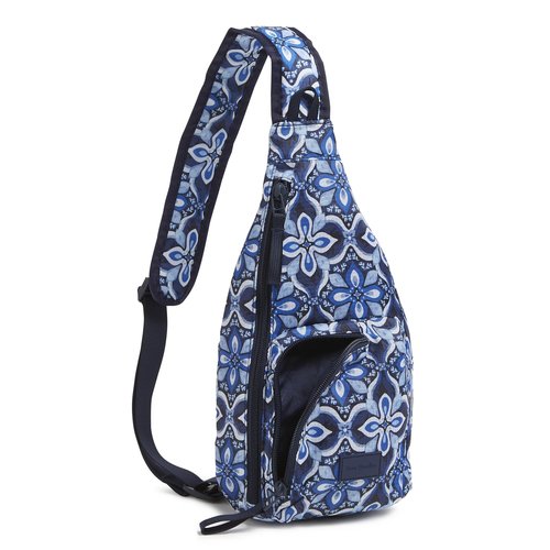 Vera Bradley Ripstop Mini Sling Backpack, Raindrop Medallion
