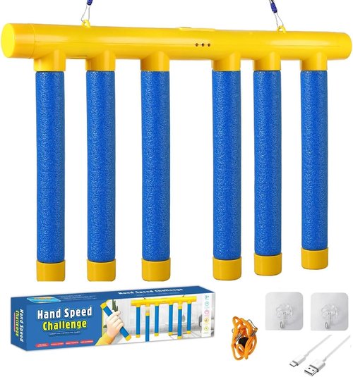 Drop The Stick Challenge - Hand Eye Coordination Training Toy, Adjustable Speed Catching Game