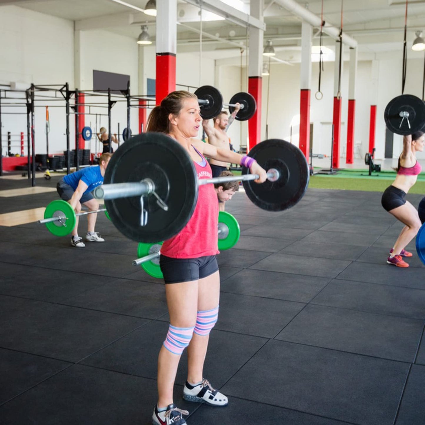 AccEncyc Spring Clip Collars 2 Inch Olympic Barbell Clamps Dumbbell Clips Weight Bar Clips for Weightlifting, Powerlifting, Strength Training (1 Pair)