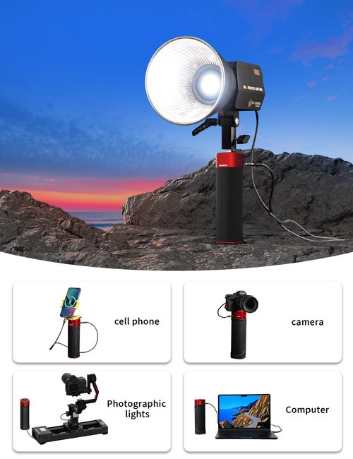 IFootage SL1 130DNA Daylight LED Monolight COB Video Light 130W, Daylight Continuous Video Light with CRI 98, TLCI 99