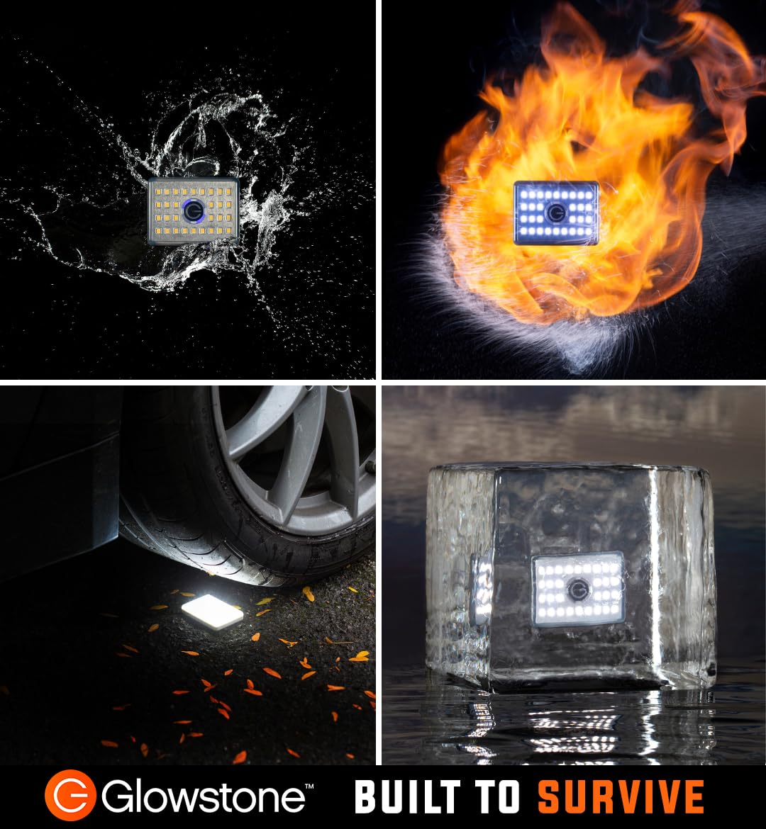 Glowstone LED Flashlights High Lumens 900lm/5600K Output – Powerful Small Flashlight, Rechargeable Portable Durable Torch, IP69K Waterproof, Drop-Proof 5m, Outdoor Camping Emergency Use - No Charger