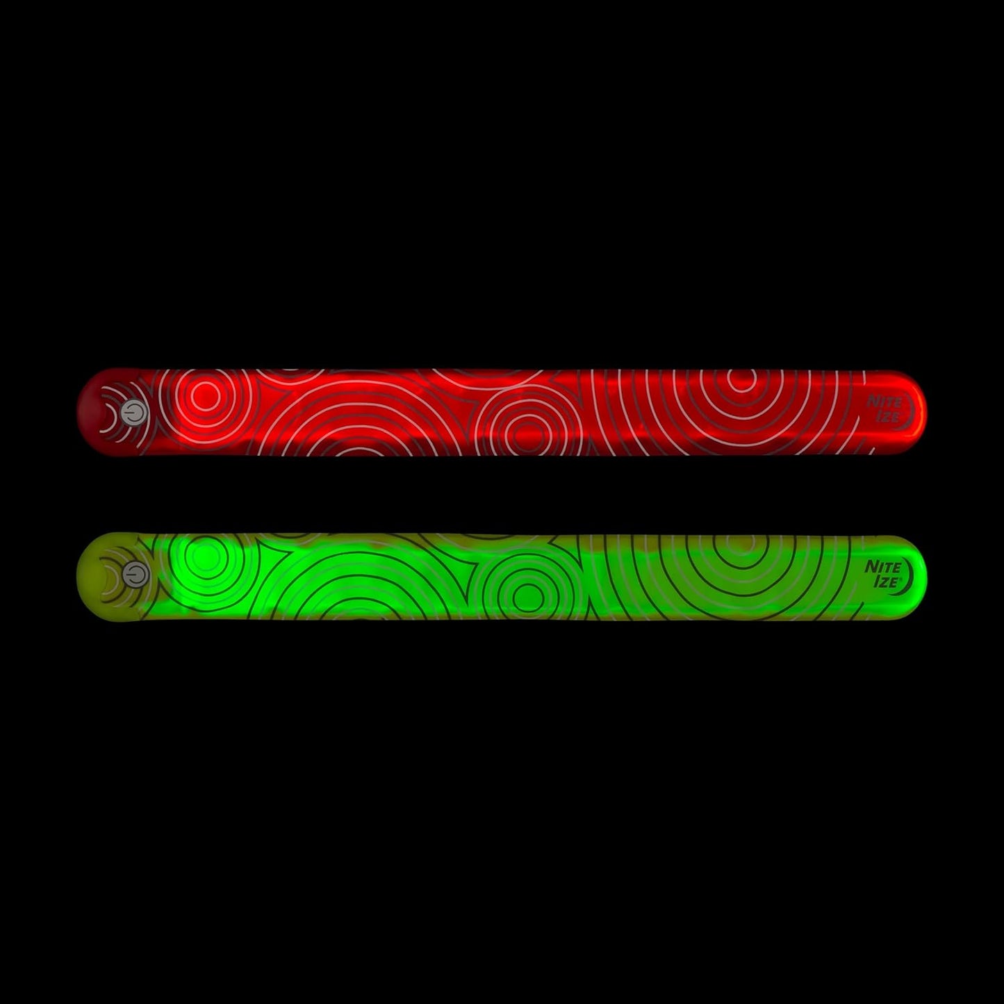 Nite Ize SlapLit Rechargeable LED Slap Wrap - Light-Up Slap Band for Wrists or Ankles - Wristband with LED Light for Nighttime Visibility - Running, Biking, Hiking & More - Red with Red LED