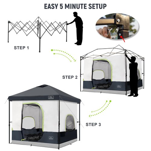 1010canopy and Camping Cube (Black)