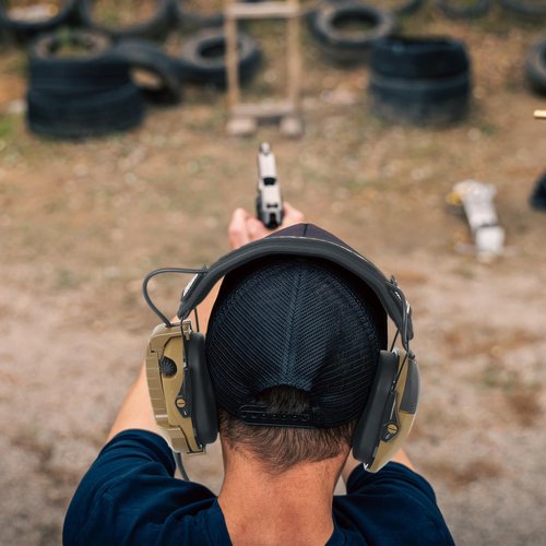 Hearangel Boom Microphone/Ken 2 Pin PTT Kit Compatible with Walker's Razor Slim Earmuffs,Covert Ear Defender to Communicated Earmuff