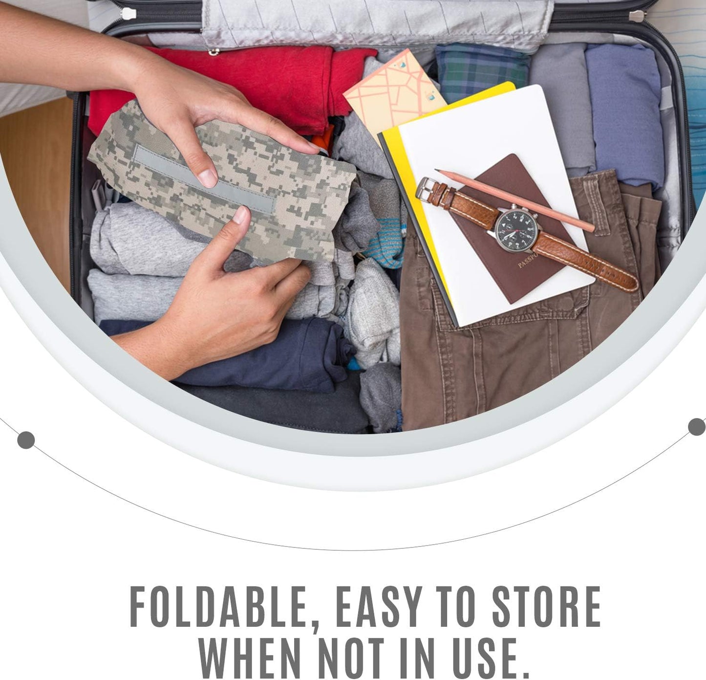 ImpecGear Heavy Duty Drawstring Backpack Digital Camouflage Army Navy Military Sack Bag (Pack of 1)