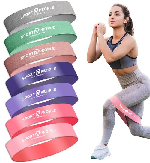 Resistance Bands for Working Out, Exercise Bands, Workout Bands, Booty Bands, Fitness Bands, Excersing Bands, Resistance Bands for Legs, Resistance Band Gym, 7 Resistance Levels, E-book & Recipes Incl