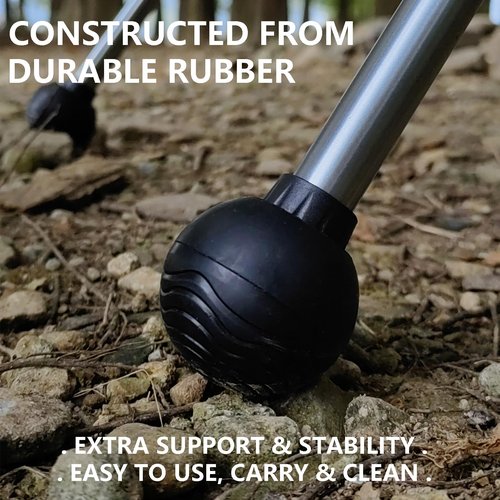 TAGUTA Camping Chair Feet 14mm Anti Sinking Rubber Ball Feet Helinox Chair Accessories Helinox Zero/One/Naturehike/Big Agnes Feet(Fits 14mm Legs)