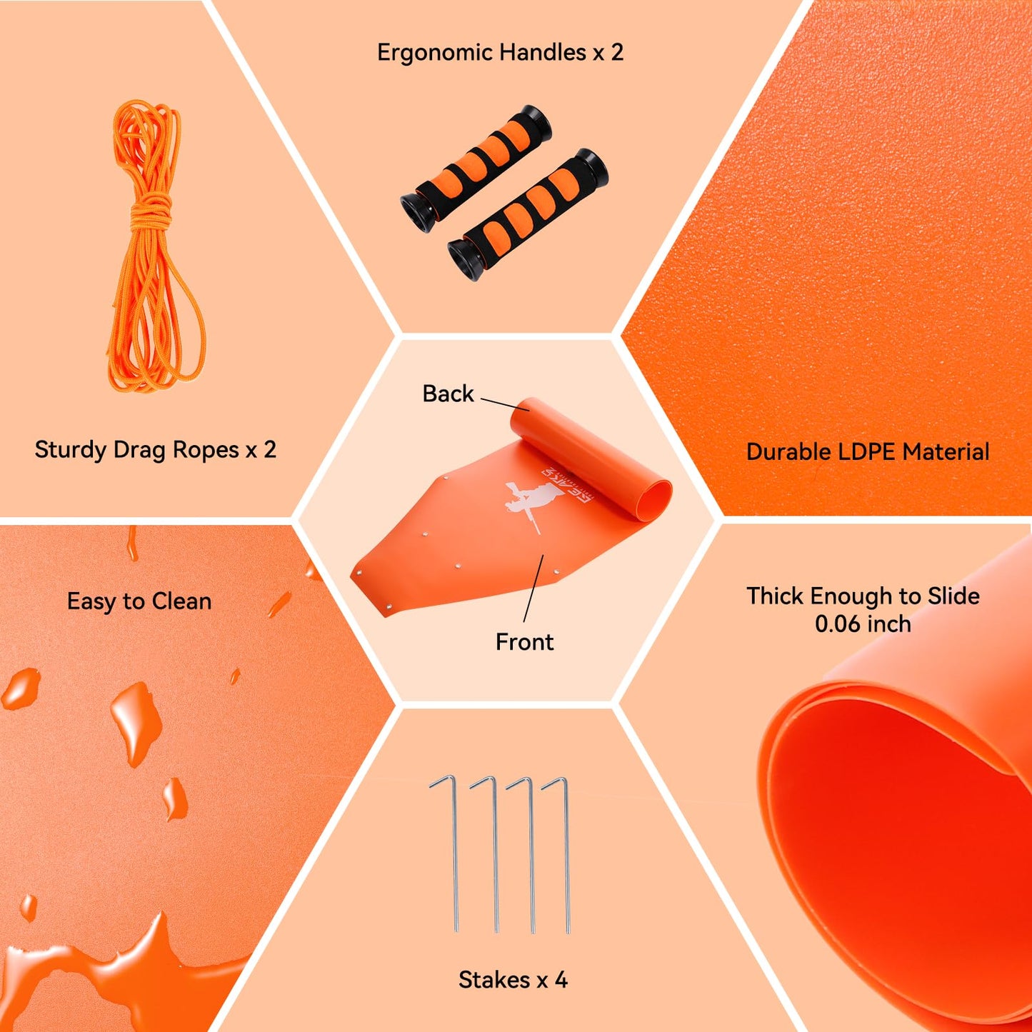 GearOZ BUY TOGETHER and SAVE-deer drag sled & game meat bags