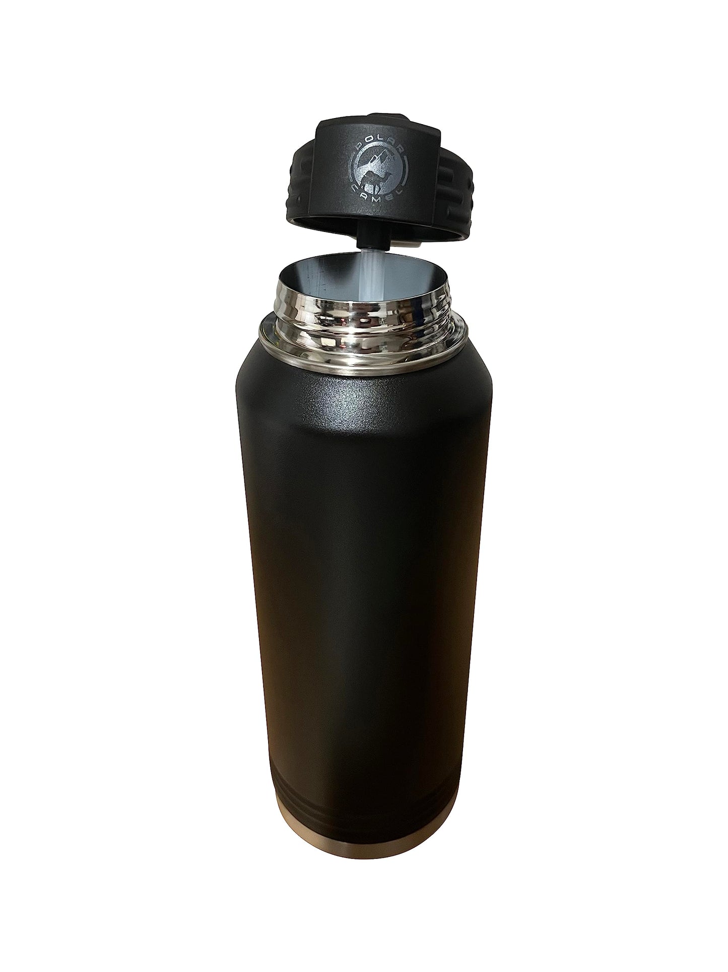 Polar Camel Lid Replacement with Straw - Leak-Proof Flip Top Replacement Cap for 30oz/32oz Water Bottles - BPA-Free, Durable & Easy to Clean - Lid Fits 32 oz & 30 oz Polar Camel Water Bottles