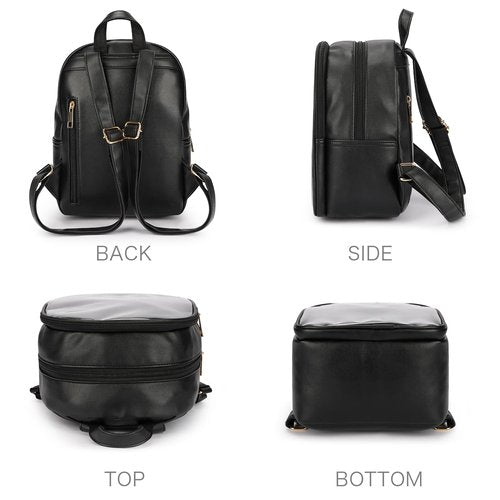 STEAMEDBUN Pin Display Backpack Black Ita Bag Mini Pin Bag For Anime Display