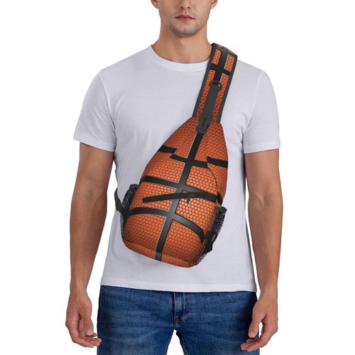 Xtmunole Basketball Sling Backpack - Crossbody Shoulder Bag for Men & Women