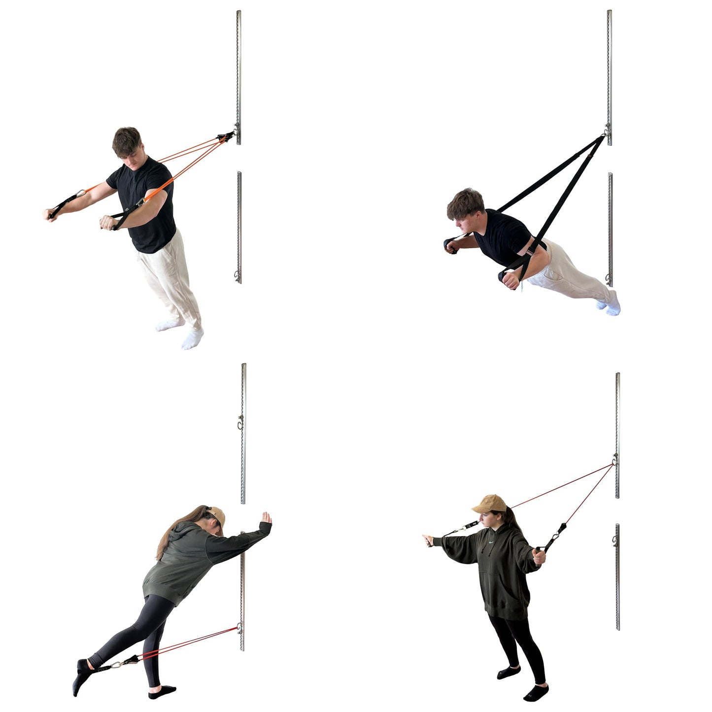 Aluminum Wall-Mounted Anchor Fitness System - Adjustable, Multi-Functional, Space Saving Home Gym Solution for Strength Training, Workout Goals | 100+ Exercises, Easy Installation, 300lbs Capacity