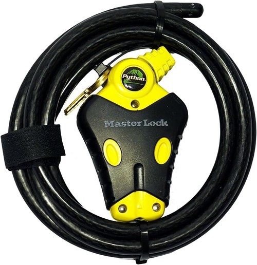 Master Lock - Two 6 ft Python Adjustable Cable Locks Keyed Alike, #8413KACBL-6-6