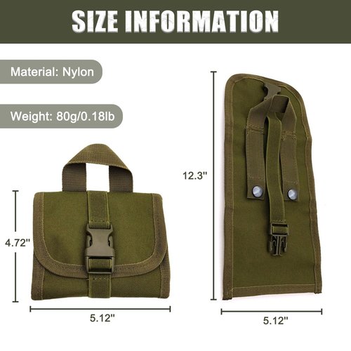 Tactical Ammo Pouch 14 Round Rifle Bullets Holder Foldable Molle Shell Pouch Ammo Wallet for Hunting Shooting Ammunition Storage Bag Utility Magazine Pouch for Bullets