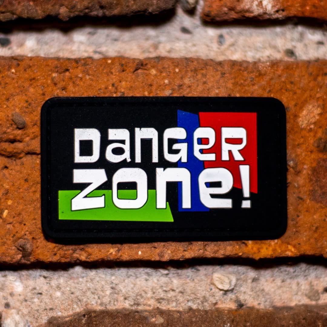 Danger Zone - PVC Morale Patch | Hook & Loop Backing