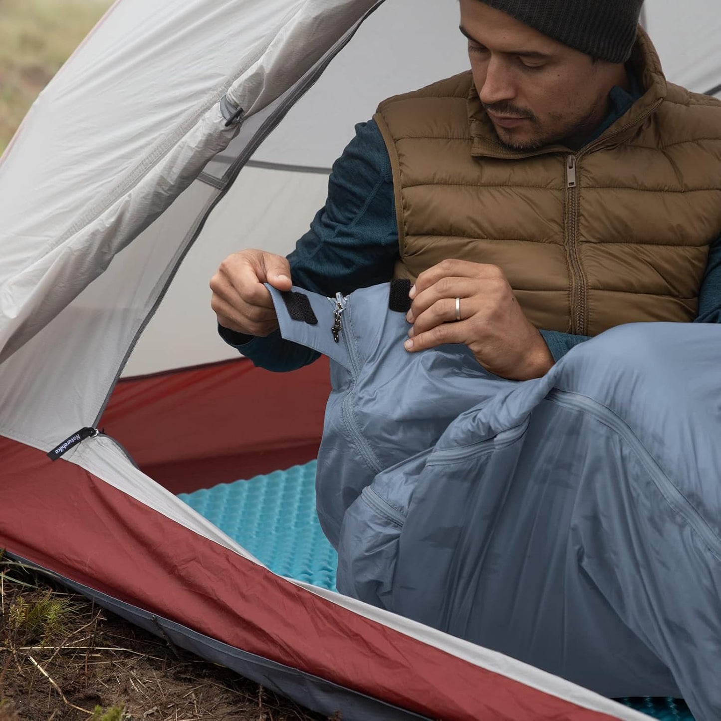 Naturehike Lightweight Compact Sleeping Bag, Envelope Ultralight Backpacking Sleeping Bag Portable, Waterproof, Comfort with Compression Sack for Cold&Warm, Camping, Traveling, Hiking