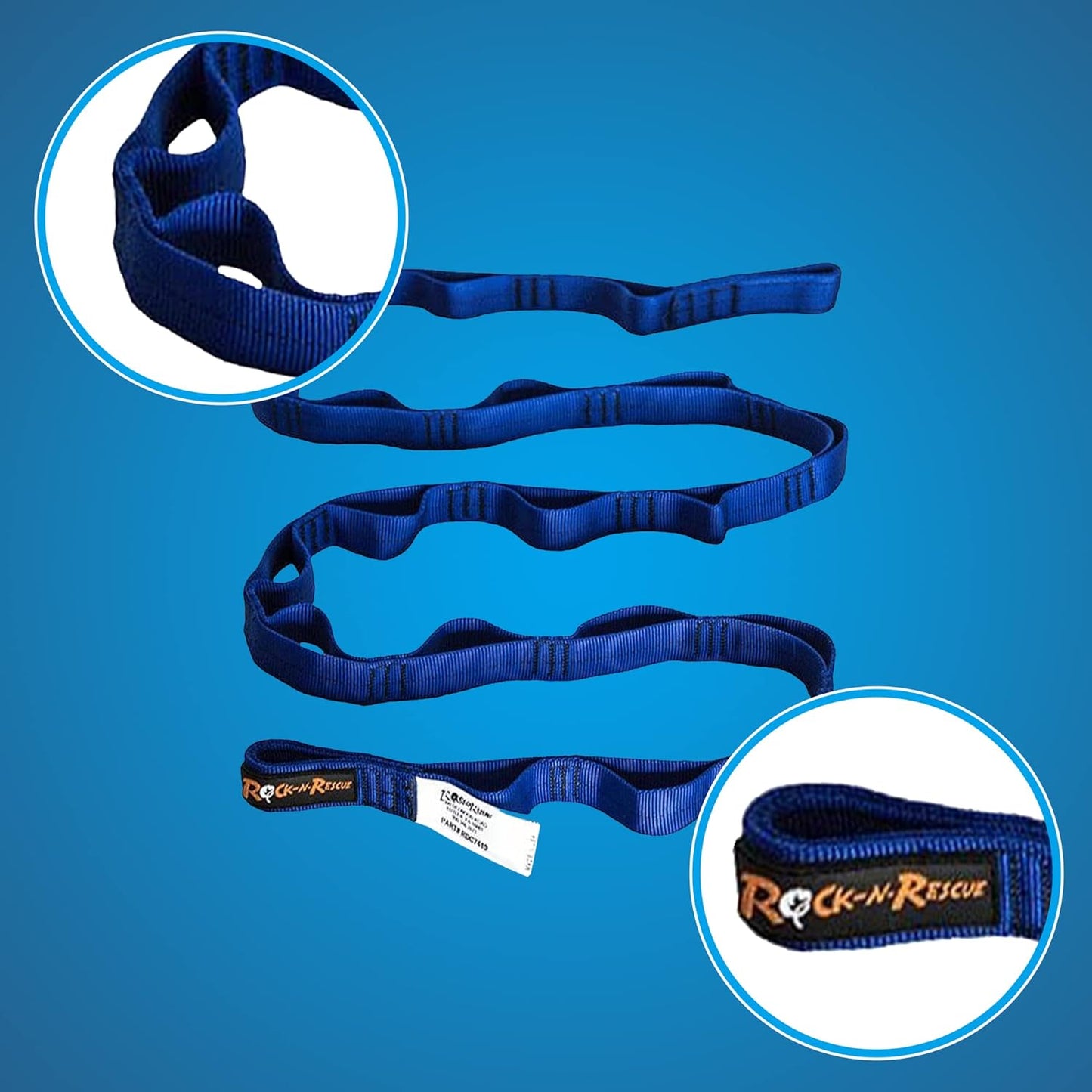 Rock-N-Rescue 15.5 kN Daisy Chain Sling - Durable Nylon Multi-Loop for Climbing & Rescue