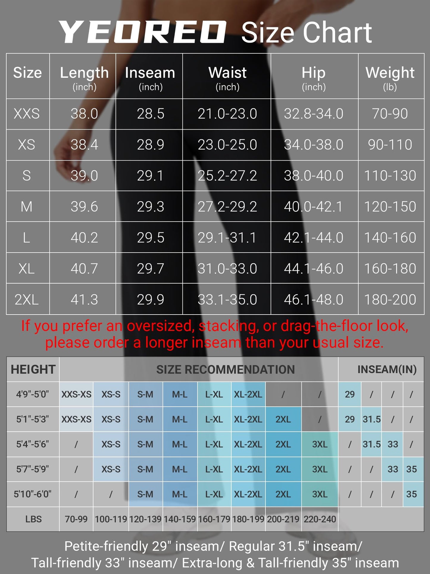 YEOREO Workout Leggings Womens No Front Seam Straight Leggings 29" High Waist Buttery Eddiy Gym Yoga Pants Dark Green XS