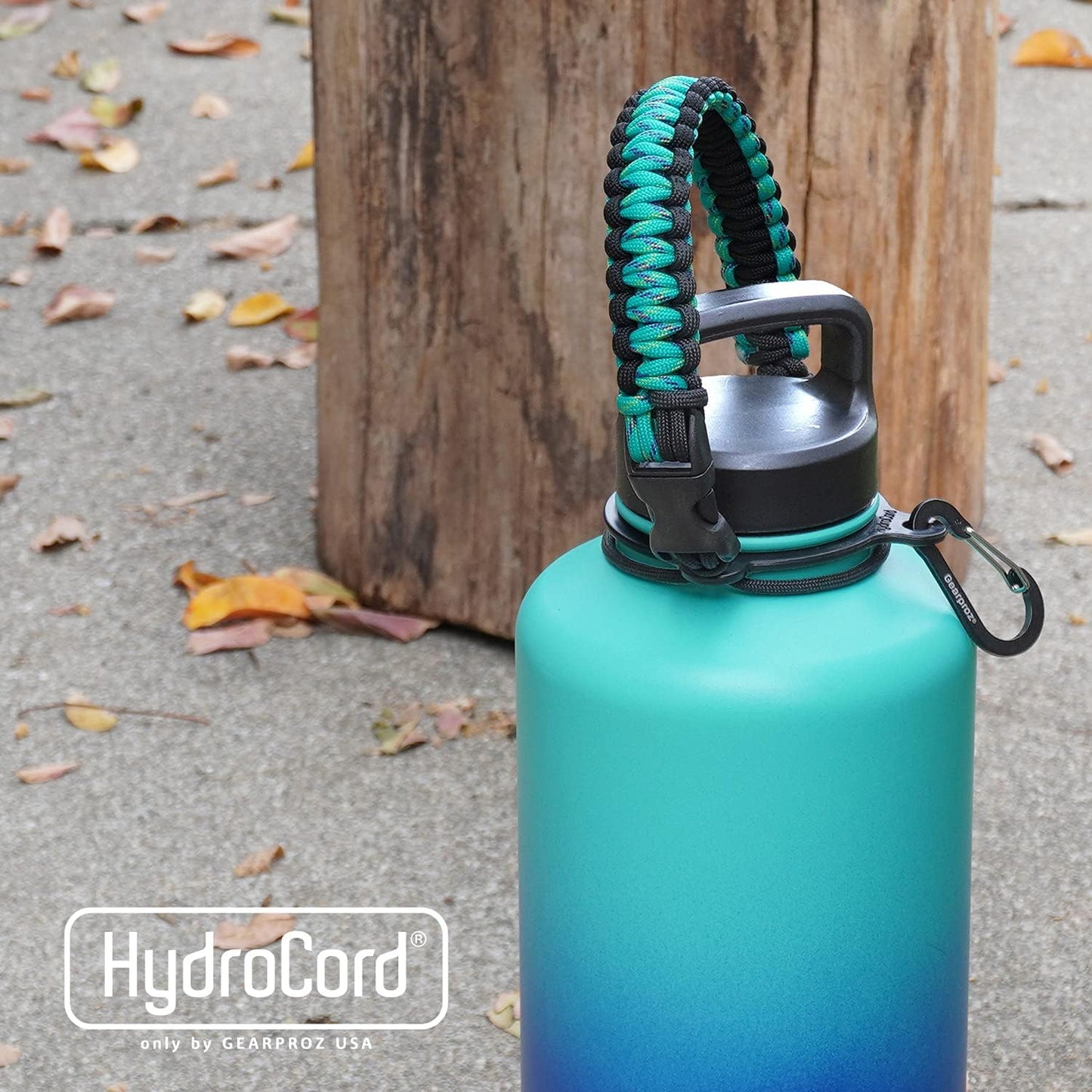 HydroCord Handle for Hydro Flask & Reusable Water Bottles - Paracord Survival Strap