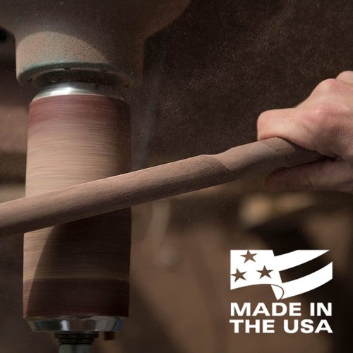 Brazos Free Form Hickory Walking Stick, Handcrafted Wooden Staff, Hiking Stick for Men and Women, Trekking Pole, Wooden Walking Stick, Made in The USA, 58 Inch (Pack of 2)