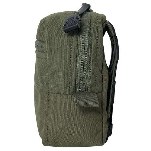 Tactical Pouch Double YKK Zipper Smart GP Accessory Bag with Mag Pouch Inside Pocket Molle Strap Delustering 500D Nylon 5.5"×5.5"×2.4"(Ranger Green)