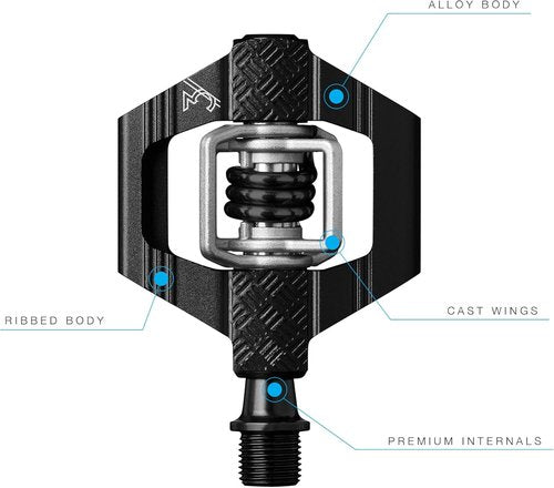 Crankbrothers Candy Clip-In MTB Bike Pedal - Gravel/XC/Trail Lightweight Bicycle Pedal, 4 Sided Entry, Customizable Float, Premium Bearings