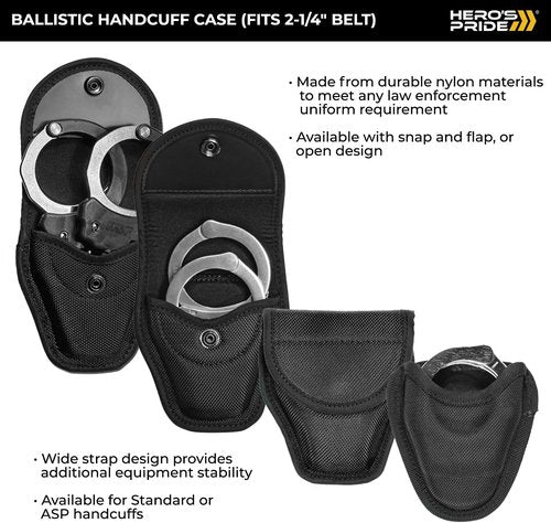 Durable Ballistic Handcuff Case for Standard & ASP Handcuffs - Law Enforcement Accessory