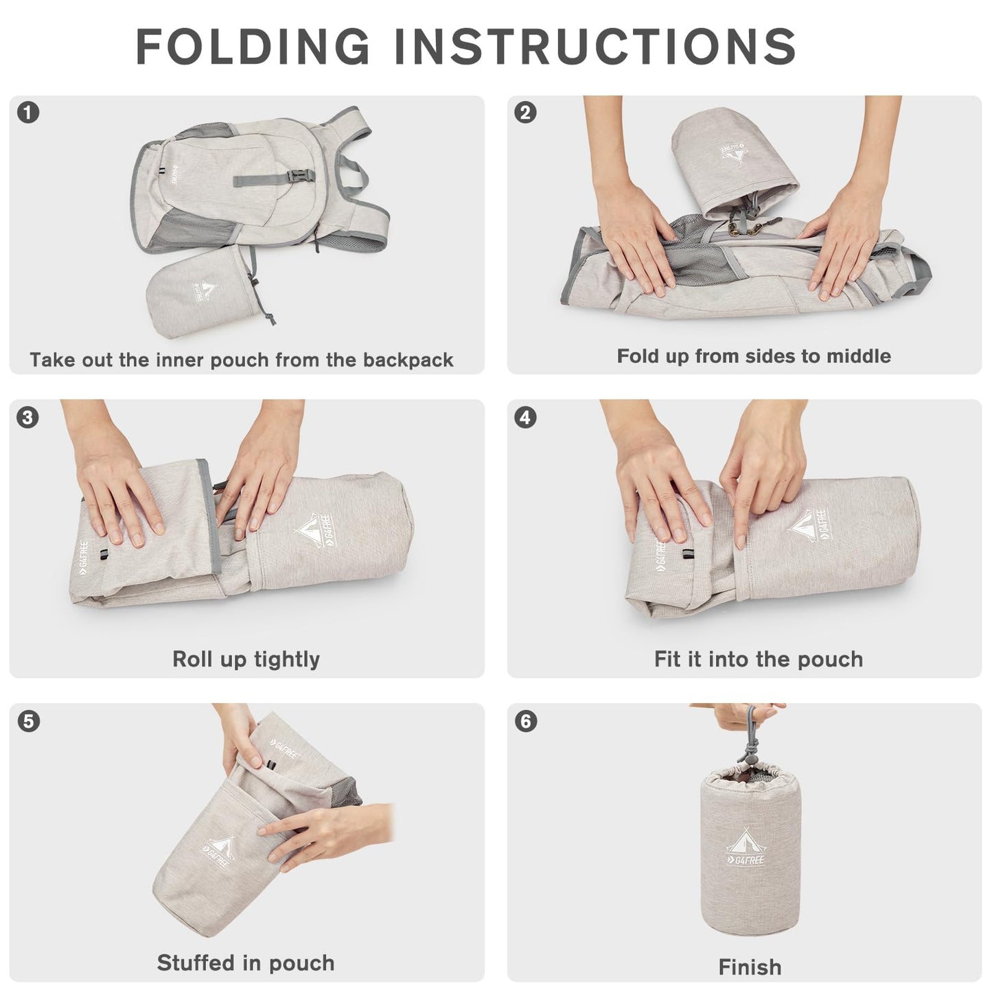 G4Free 10L/15L Lightweight Hiking Backpack+12L Lightweight Small Hiking Backpack