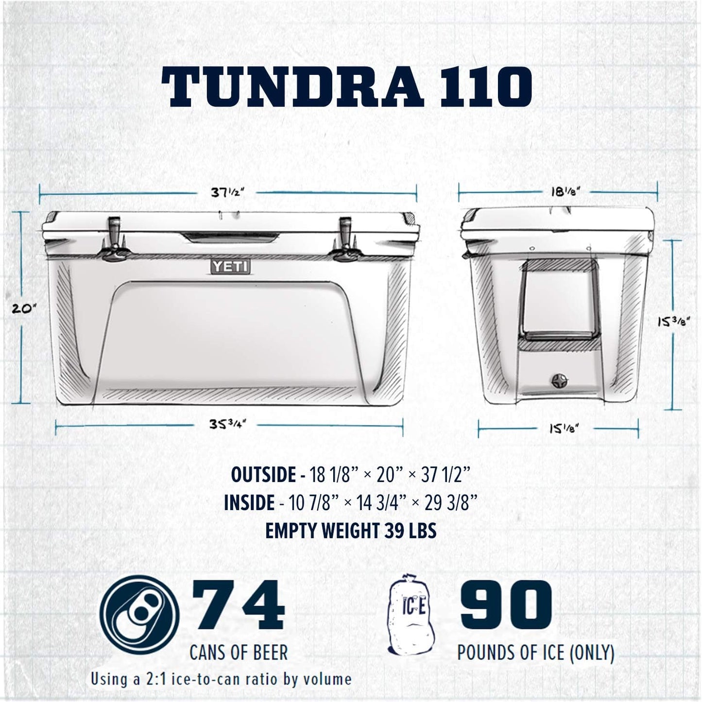 YETI Tundra 110 Hard Cooler