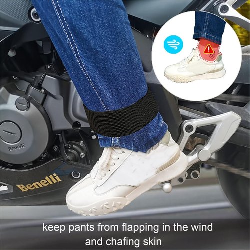 Black Boot Blousers Elastic Military Blousing Straps Bands, Tactical Military Ankle Straps for Boots, Adjustable Leg Straps for Hunting Gardening Hiking Cycling Fishing Army Uniforms, 30*2.5cm, 4Pcs