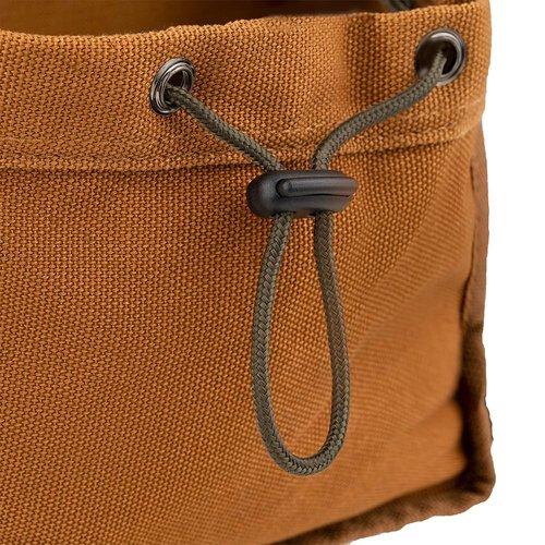 Bucket Boss Parachute Pouch with Speed Square Pocket and Flap Fit in Brown, 54135