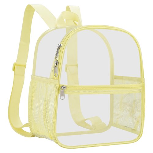 USPECLARE Clear Backpack Stadium Approved 12X11x6, Waterproof Clear Bag Stadium Backpack for Concert Work Sport Event